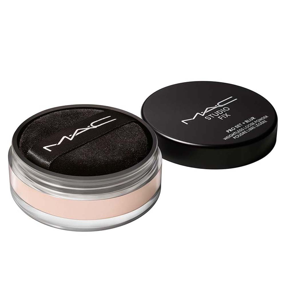 MAC Studio Fix Pro Set + Blur Loose Powder 82g with makeup brush