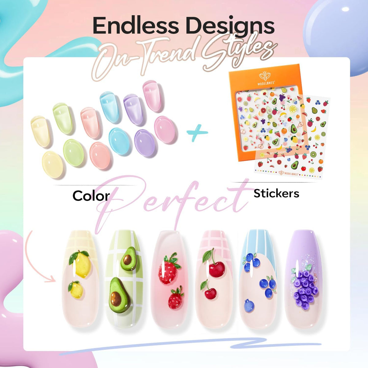 Macaron Purple gel polish in modelones collection