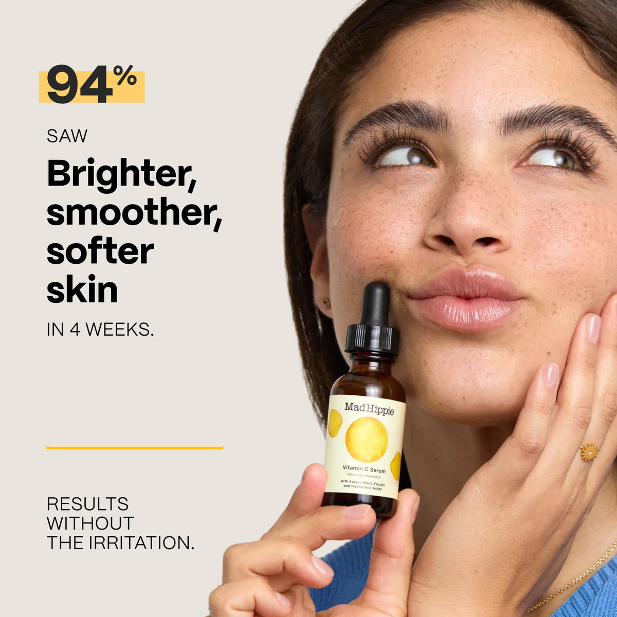 Mad Hippie Vitamin C Serum side view with packaging