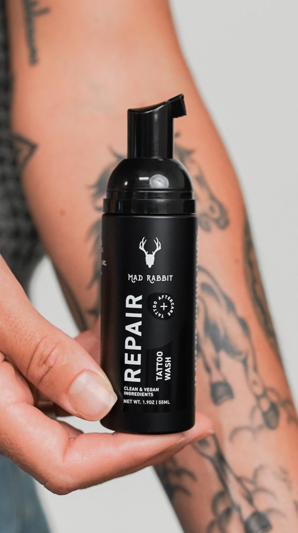 Mad Rabbit Tattoo Aftercare Soap vegan formula description
