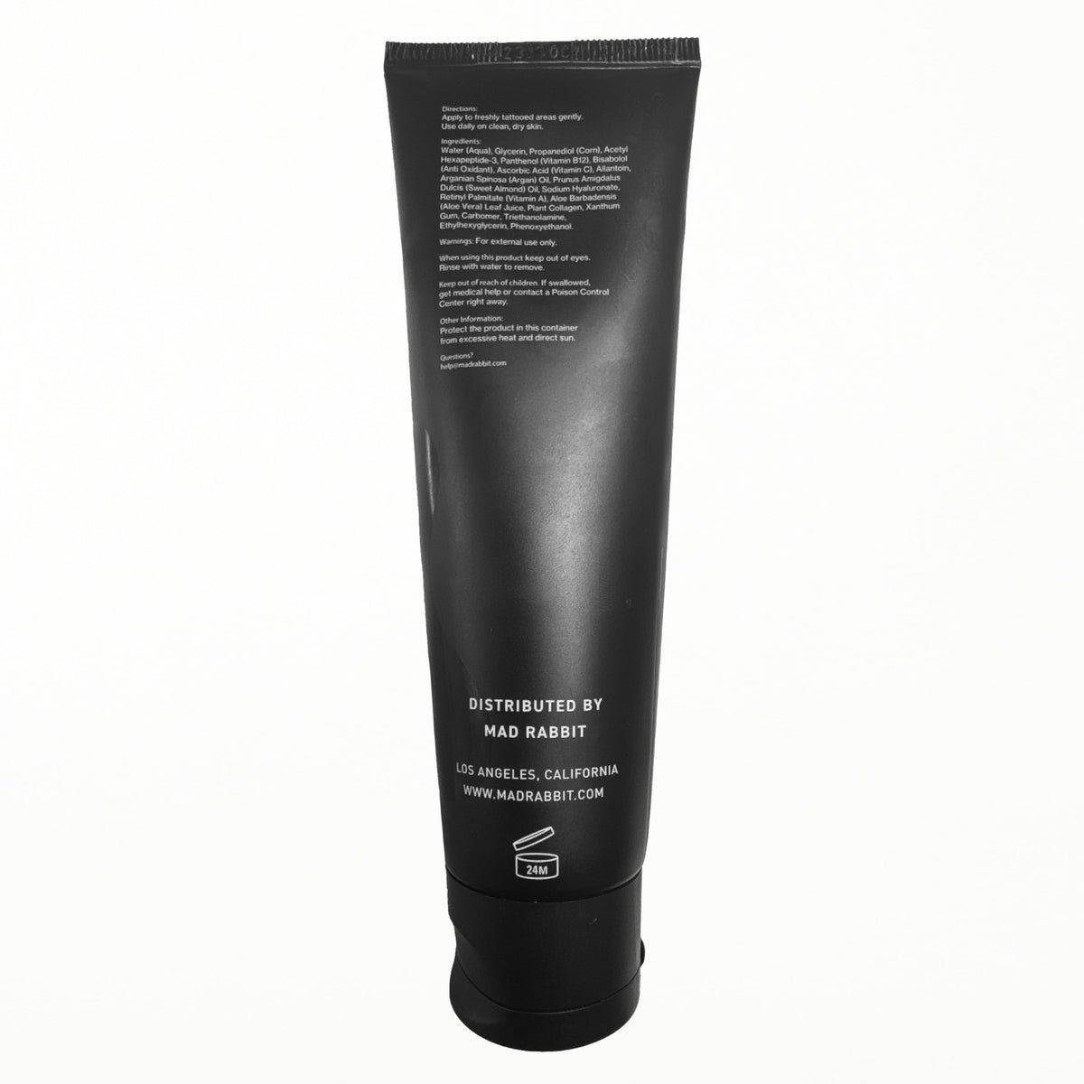 Mad Rabbit Tattoo Aftercare Soothing Gel 100 mL application demonstration