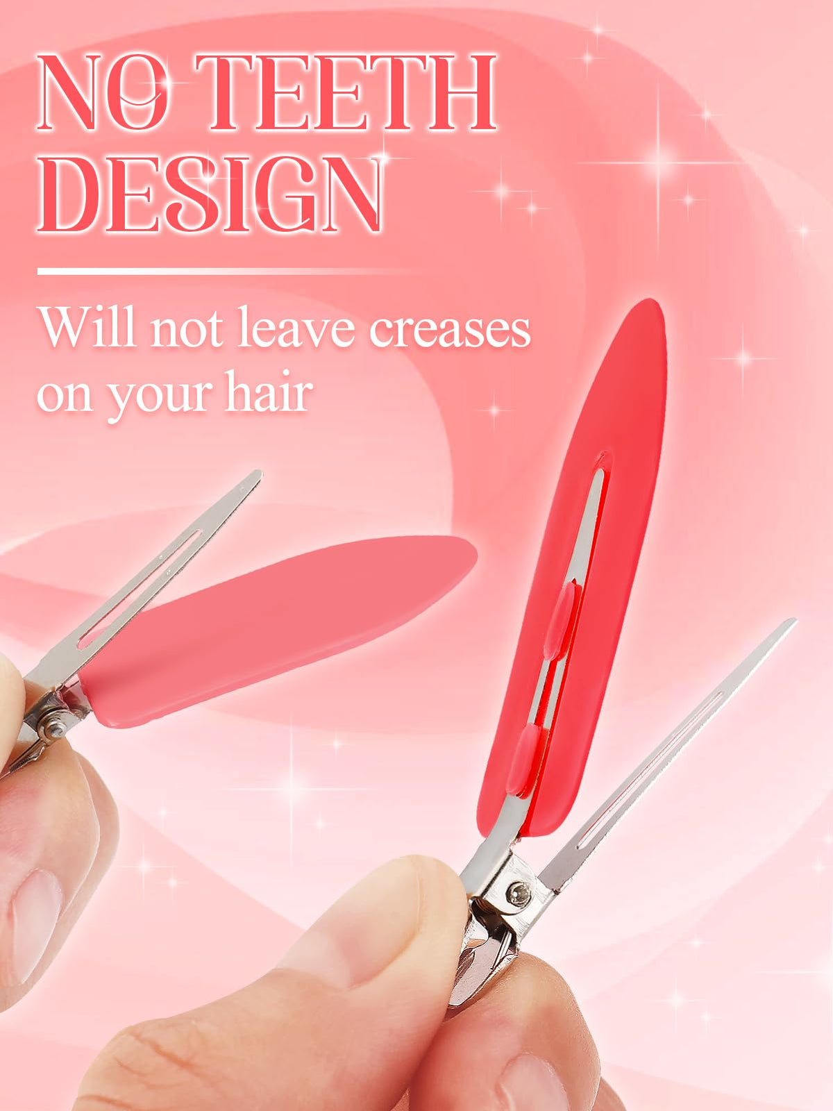 MADHOLLY Creaseless Hair Clips Gradient Pink side view