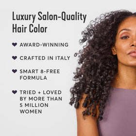 Madison Reed hair color application process with model