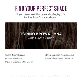 Madison Reed hair color application process with model
