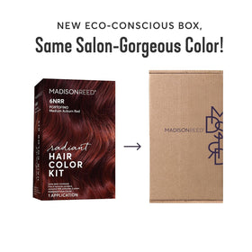Madison Reed Hair Color Kit components displayed on a table