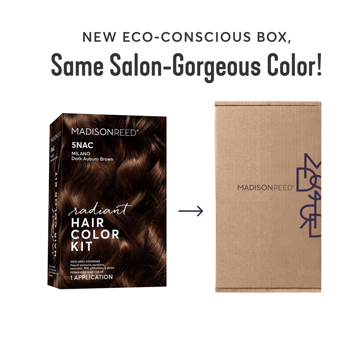 Madison Reed hair color kit contents laid out neatly