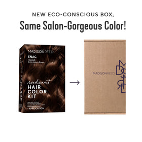Madison Reed hair color kit contents laid out neatly