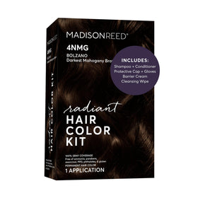 Madison Reed Radiant Hair Color Kit 4NMG Darkest Chocolate Brown front view
