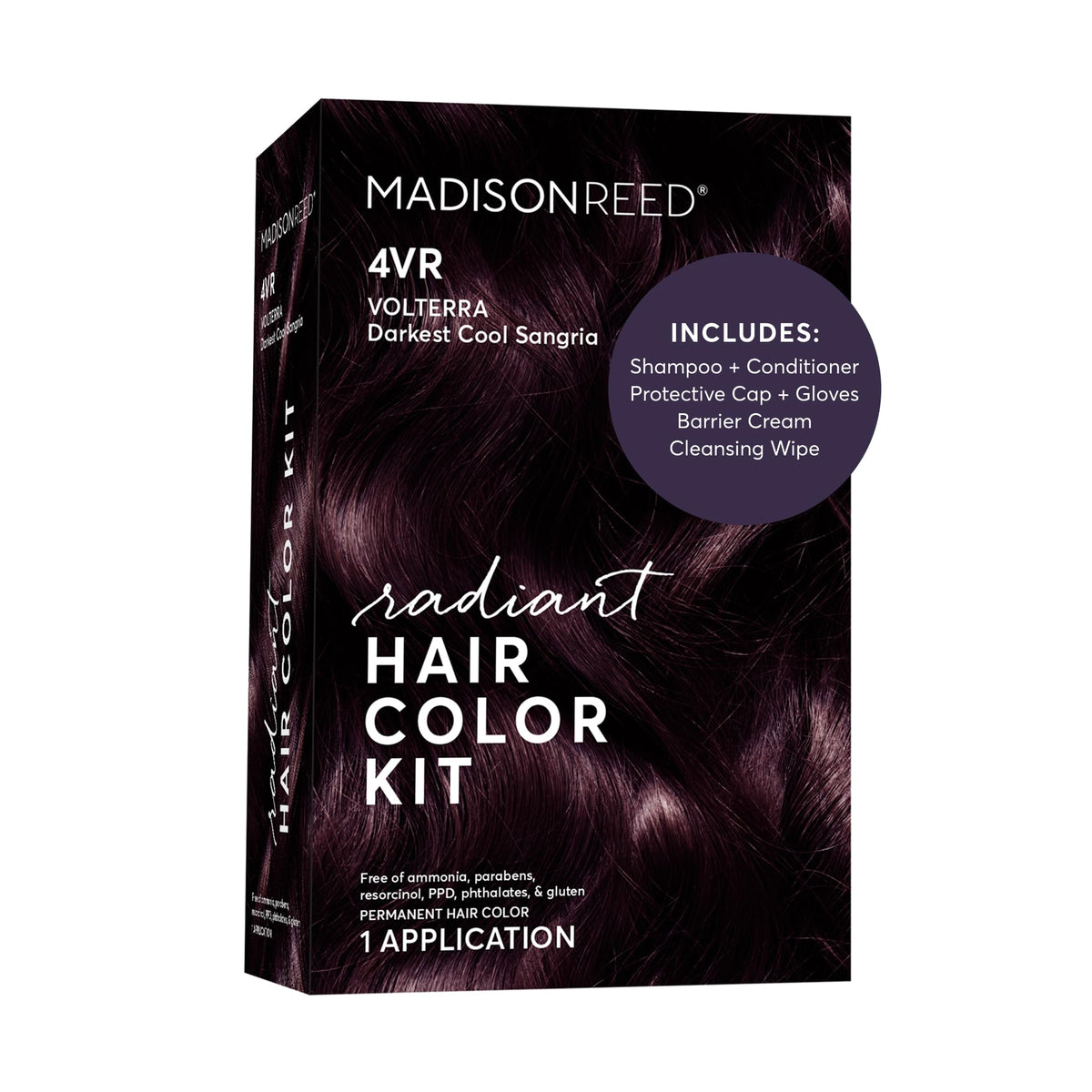 Madison Reed Radiant Hair Color Kit 4VR Darkest Cool Sangria front view
