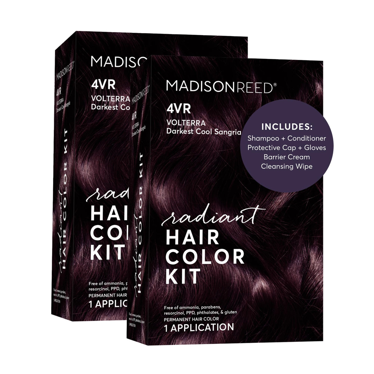 Madison Reed Radiant Hair Color Kit 4VR Darkest Cool Sangria front view
