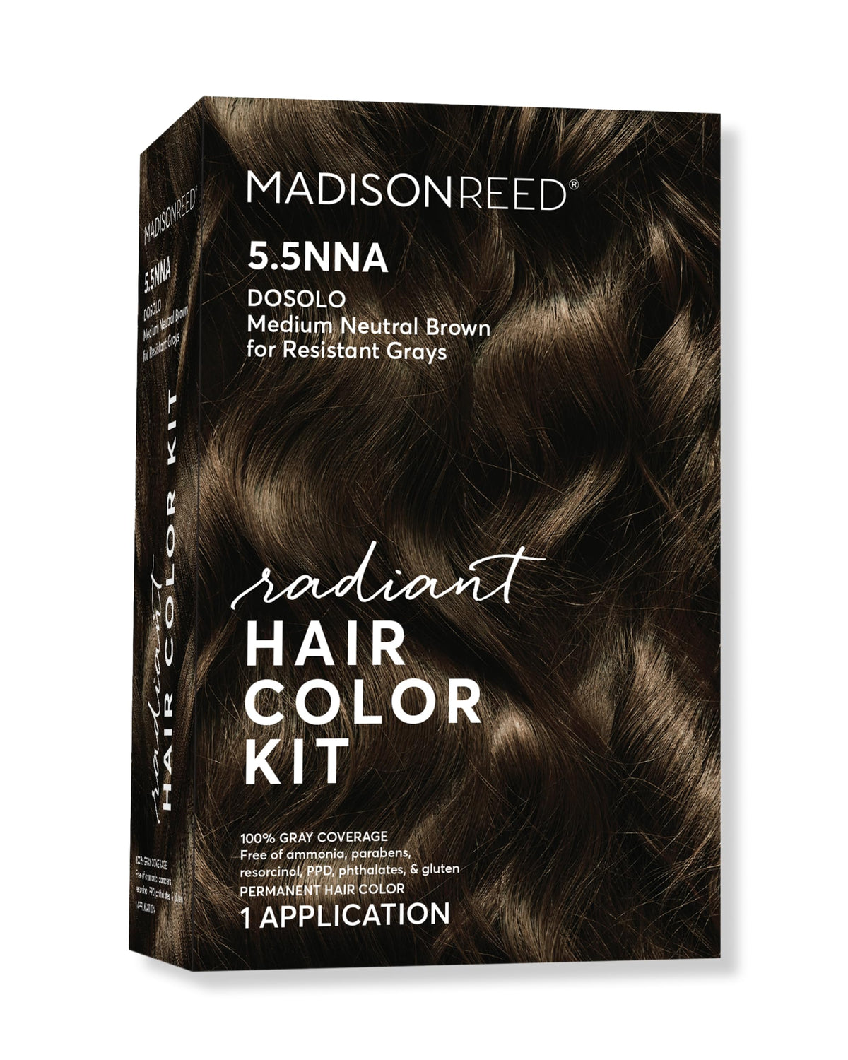 Madison Reed Radiant Hair Color Kit 5.5NNN Dark Brown packaging front view