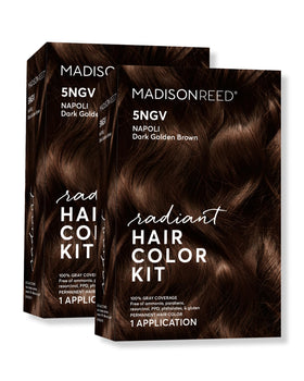 Madison Reed Radiant Hair Color Kit 5NGV Dark Golden Brown front view