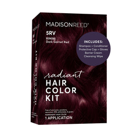 Madison Reed Radiant Hair Color Kit 5RV Dark Garnet Red packaging front view