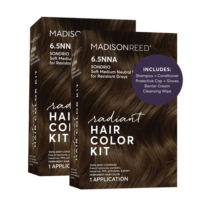 Madison Reed Radiant Hair Color Kit 6.5NNA Medium Neutral Brown packaging front view