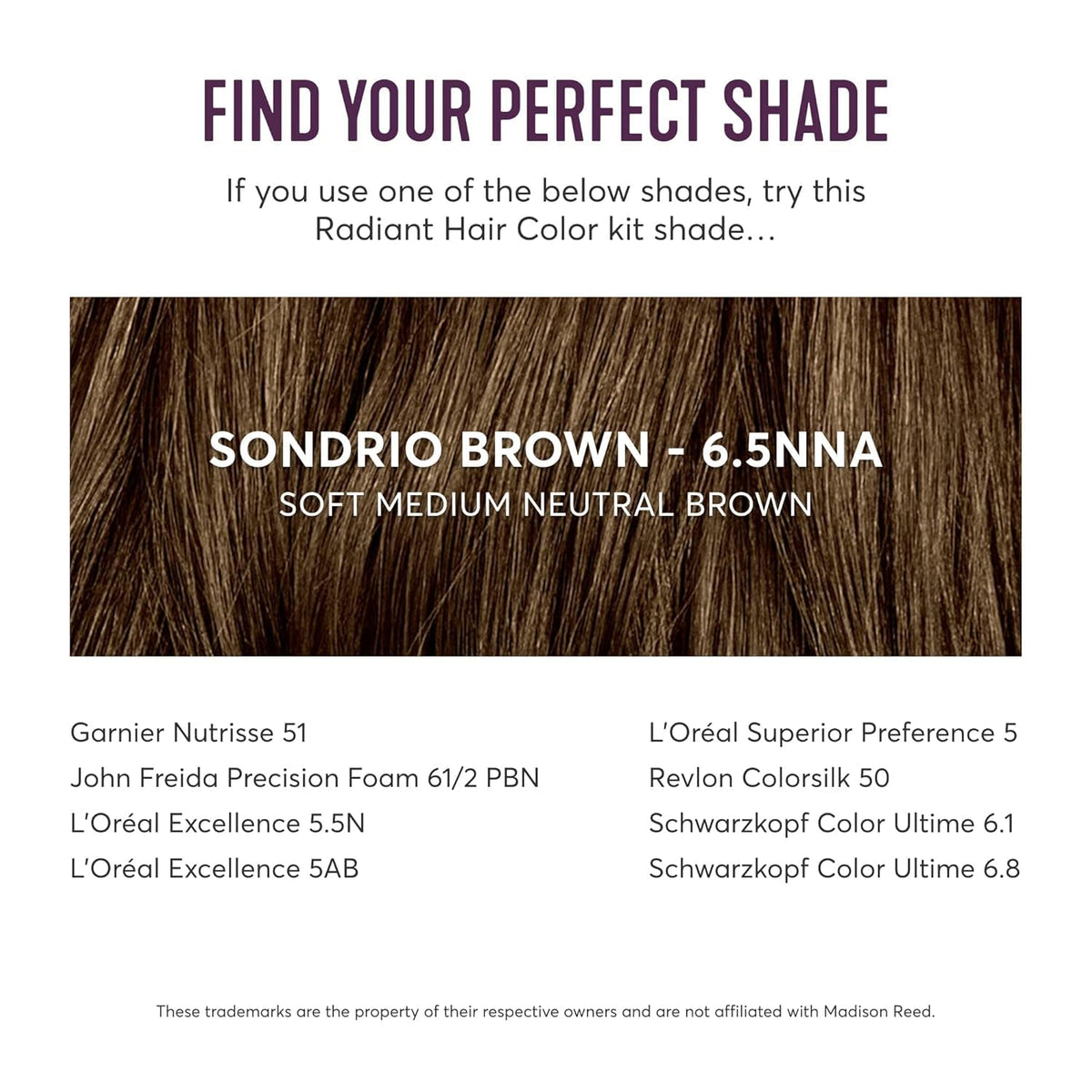 Madison Reed Radiant Hair Color Kit 6.5NNA on a bathroom counter