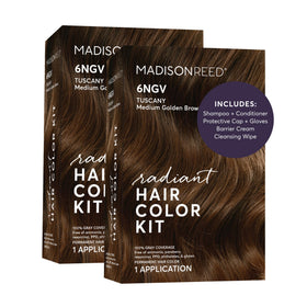 Madison Reed Radiant Hair Color Kit 6NGV Medium Golden Brown front view