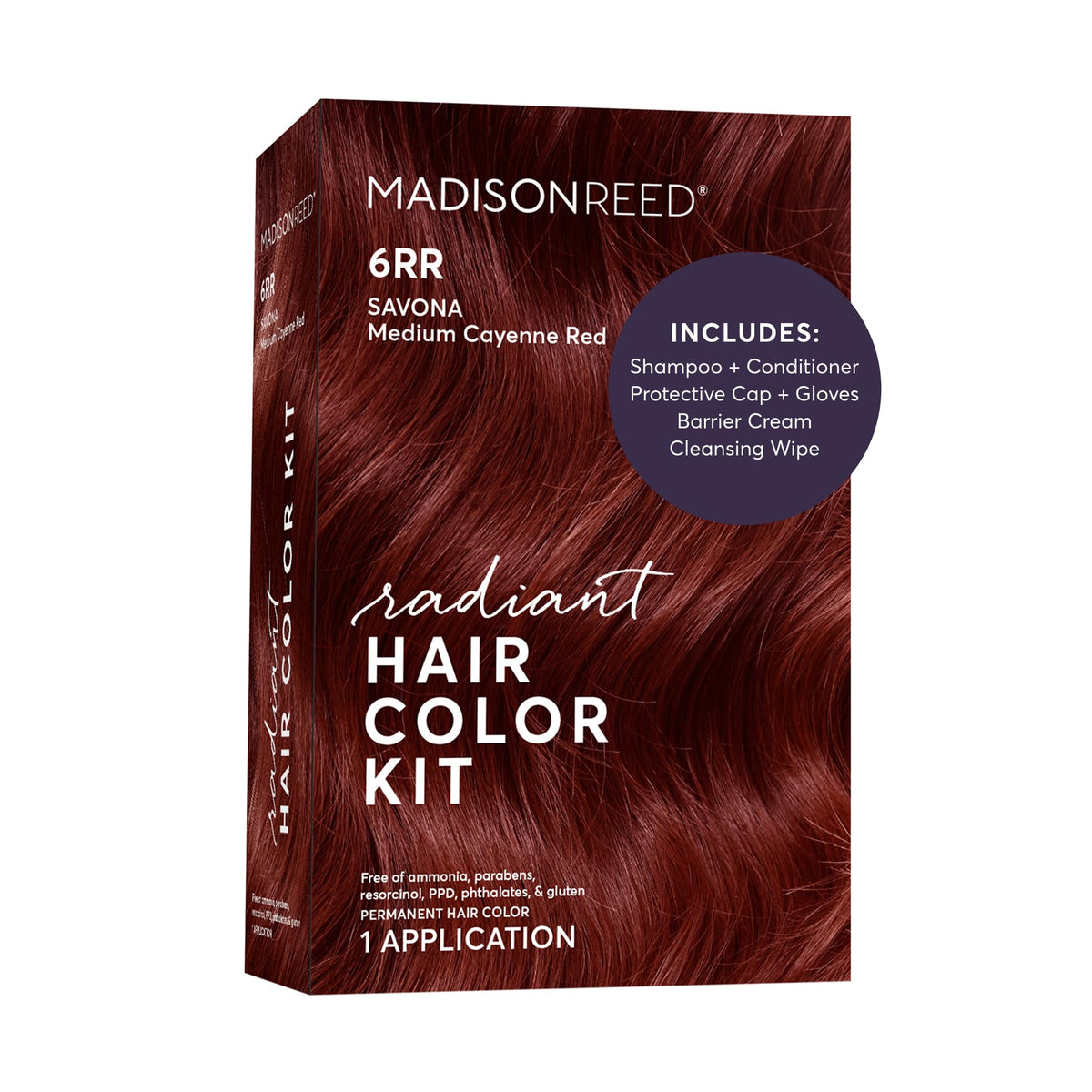 Madison Reed Radiant Hair Color Kit 6RR Cayenne Red front view