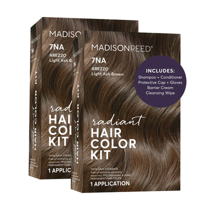 Madison Reed Radiant Hair Color Kit 7NA Light Ash Brown front view