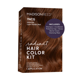 Madison Reed Radiant Hair Color Kit 7NCG Light Golden Copper packaging front view