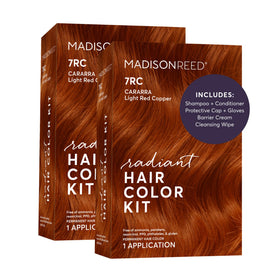 Madison Reed Radiant Hair Color Kit 7RC Light Ginger Red packaging front view