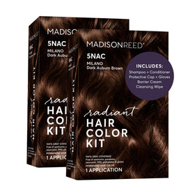 Madison Reed Radiant Hair Color Kit front view with Dark Chocolate Brown packaging