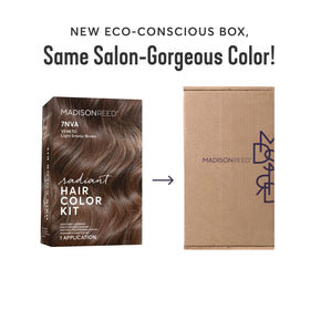 Madison Reed Radiant Hair Color Kit lifestyle scene with model