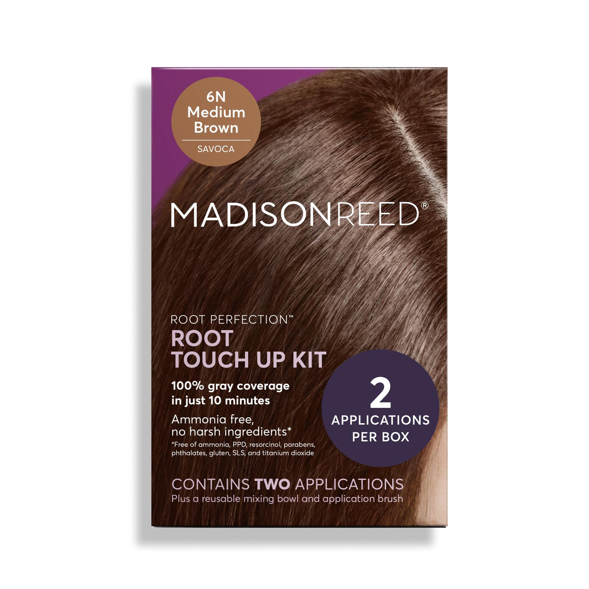 Madison Reed Root Perfection Kit 6N Brown front view