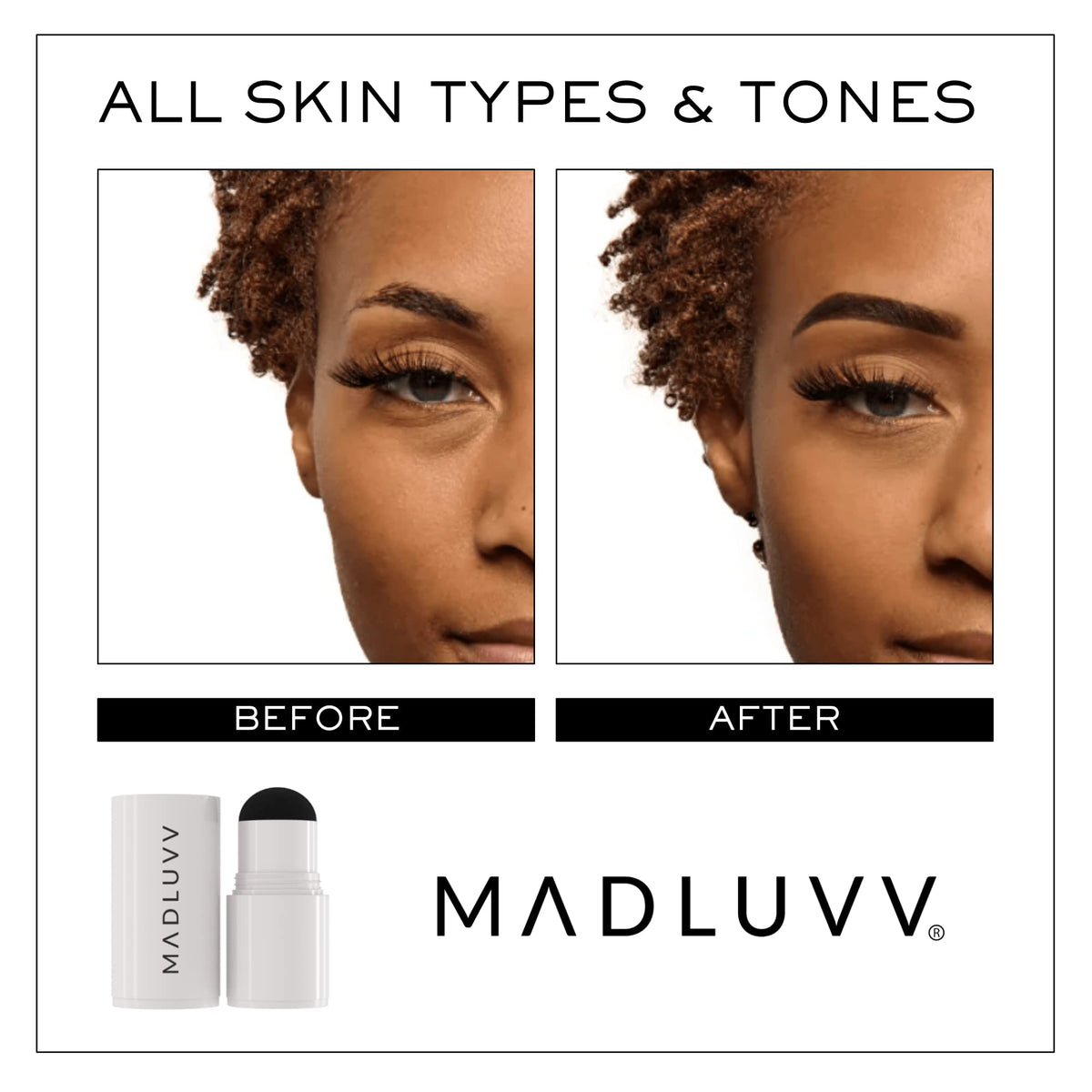 MADLUVV Brow Stamp Refill Dark Brown on brows