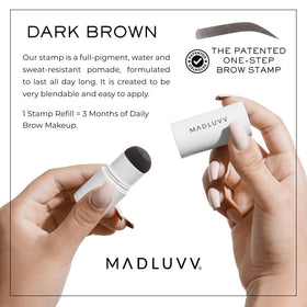 MADLUVV Brow Stamp Refill Dark Brown packaging