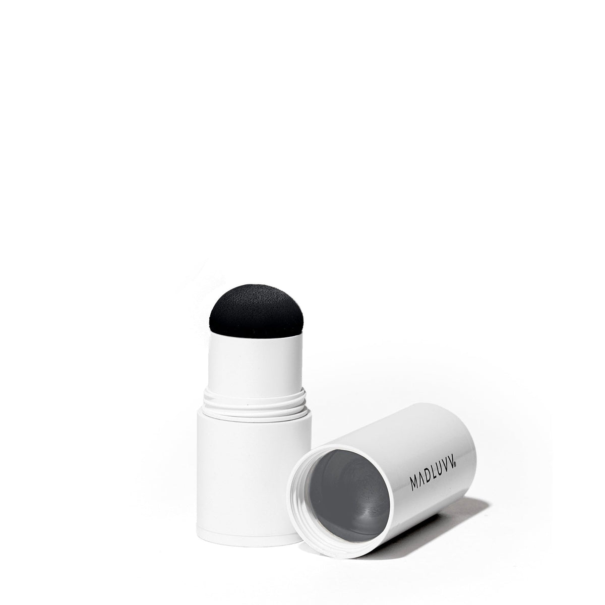 MADLUVV Brow Stamp Refill Dark Grey cap and applicator