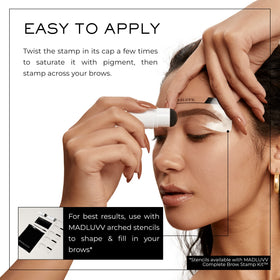 MADLUVV Brow Stamp Refill Nearly Black product packaging