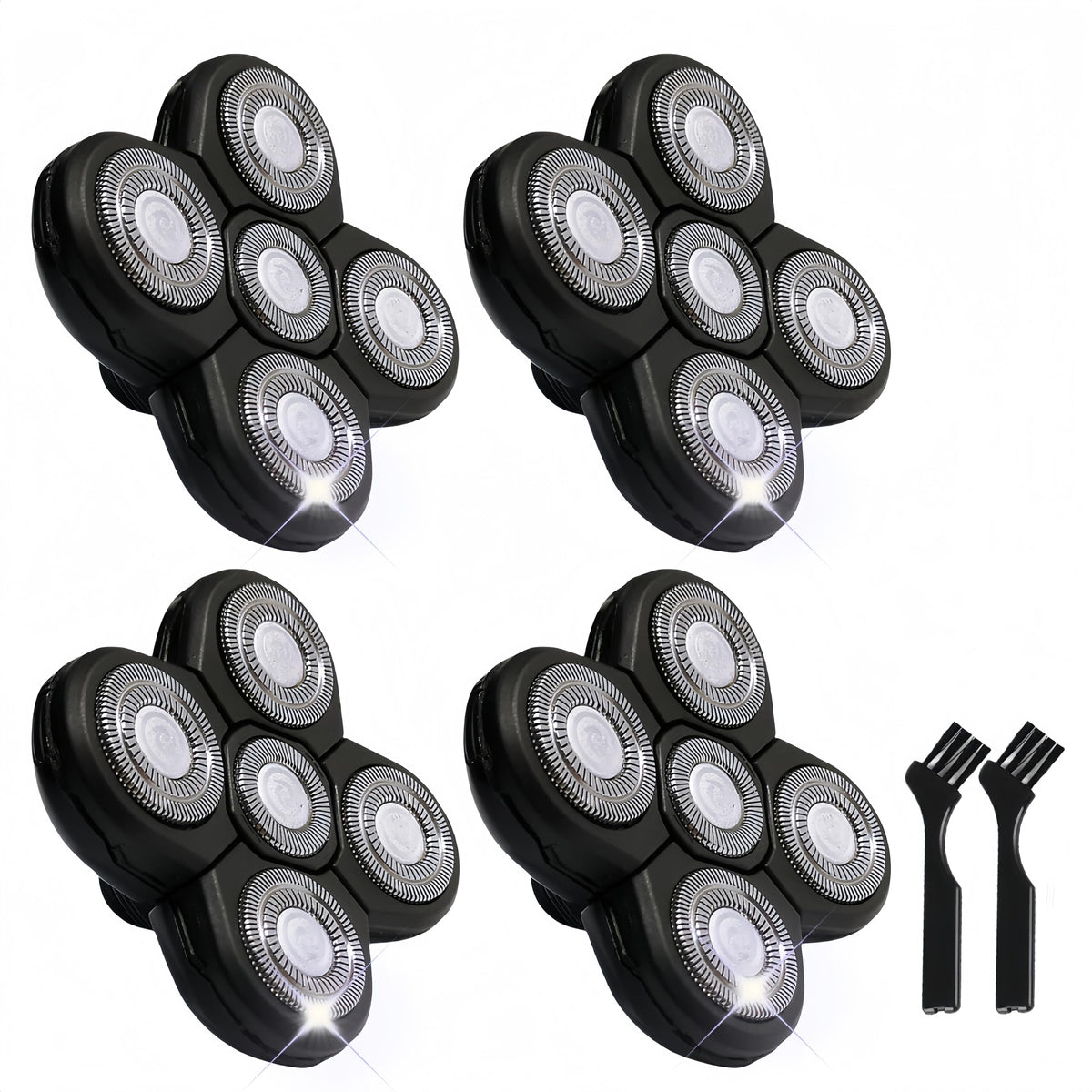 MAEATHOO 4PCS shaver replacement blades set with cleaning brushes