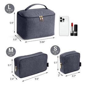 MAGEFY large makeup bag with handle, side view