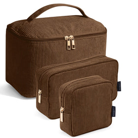 MAGEFY makeup bag set displayed with cosmetics inside