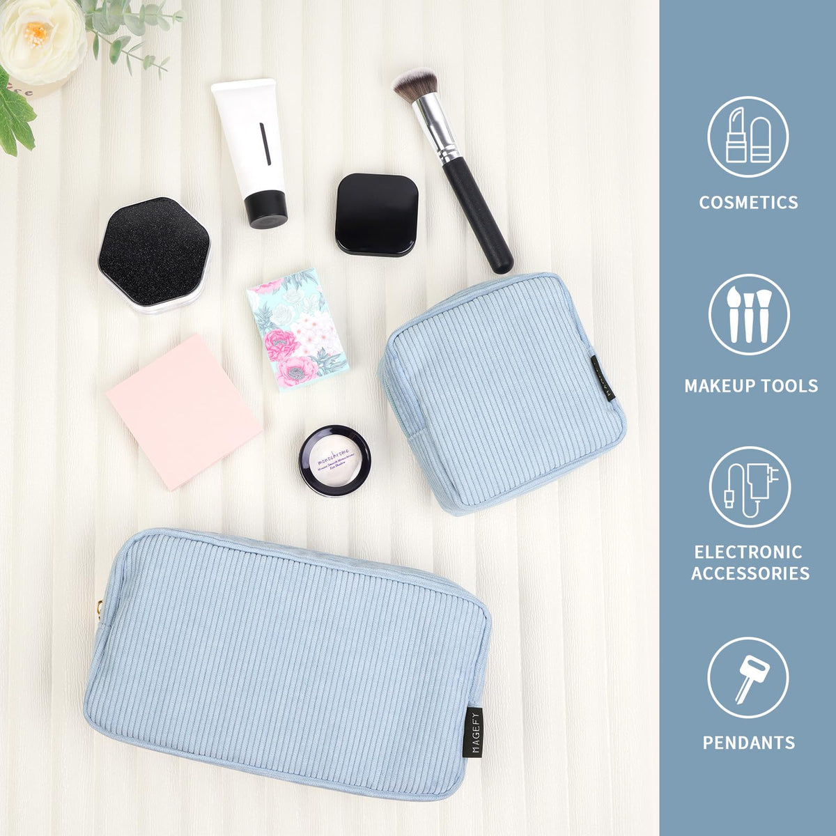 MAGEFY Makeup Bag Set in various colour options