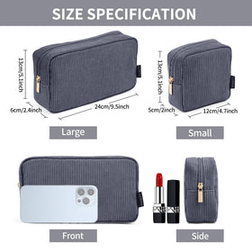 MAGEFY Makeup Bag small size with brushes organized
