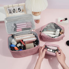 MAGEFY makeup bags in a lifestyle setting