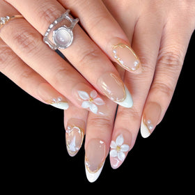 MAGLFELL press on nails kit including jelly glue and nail file