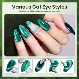 Magnet wand for activating cat eye effect in nail polish