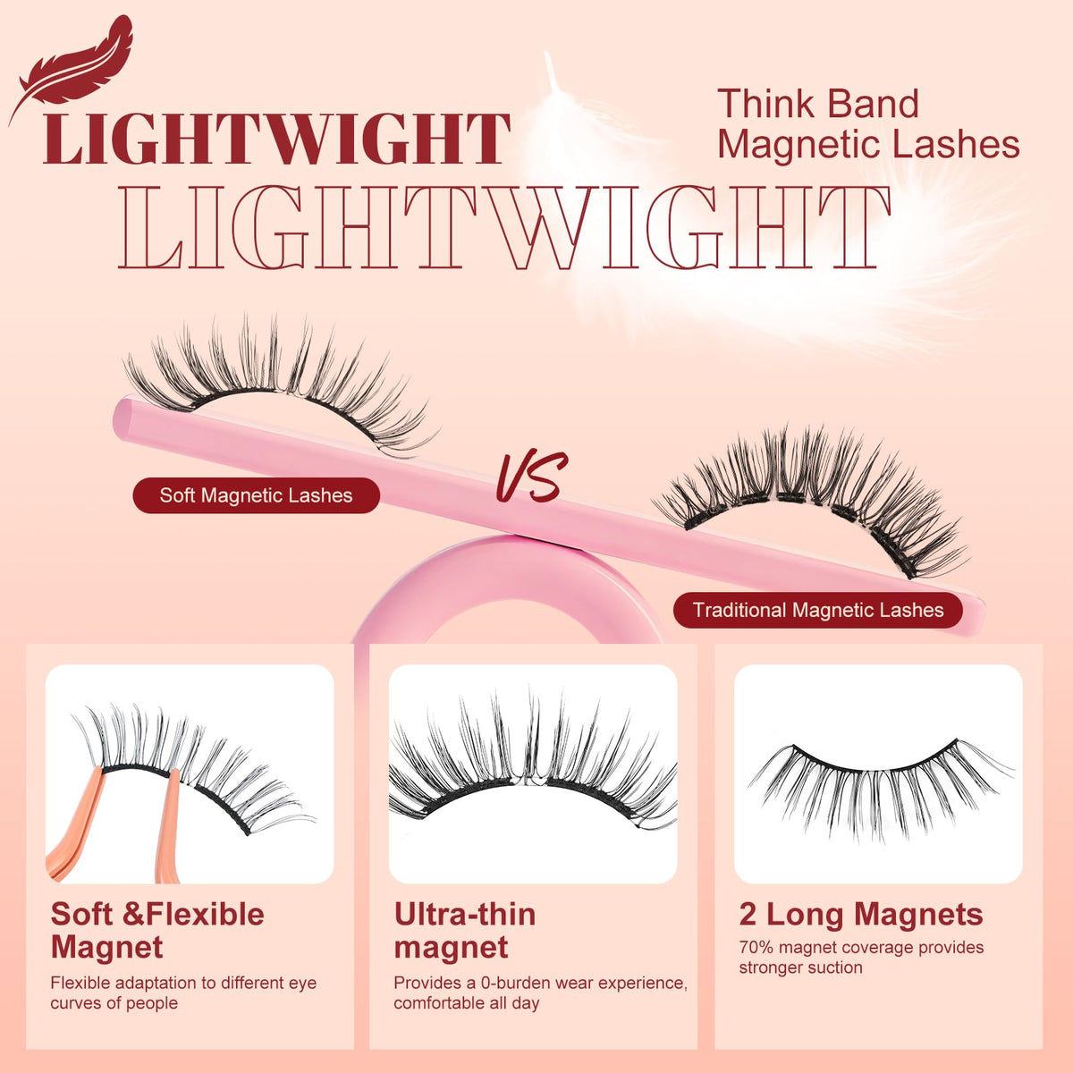 Magnetic applicator for Higu clace eyelashes
