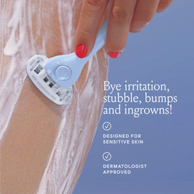 Magnetic holder for Billie razor attached to shower wall