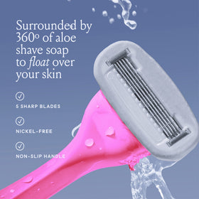 Magnetic holder for Billie razor on shower wall