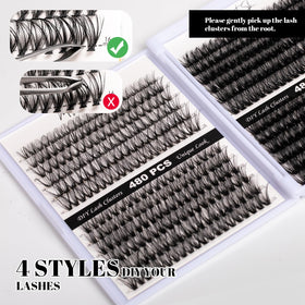 Magnetic SL Lash Clusters packaging with product details
