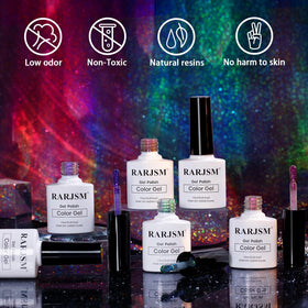 Magnetic stick included with RARJSM Chameleon Cat Eye Gel Nail Polish Set