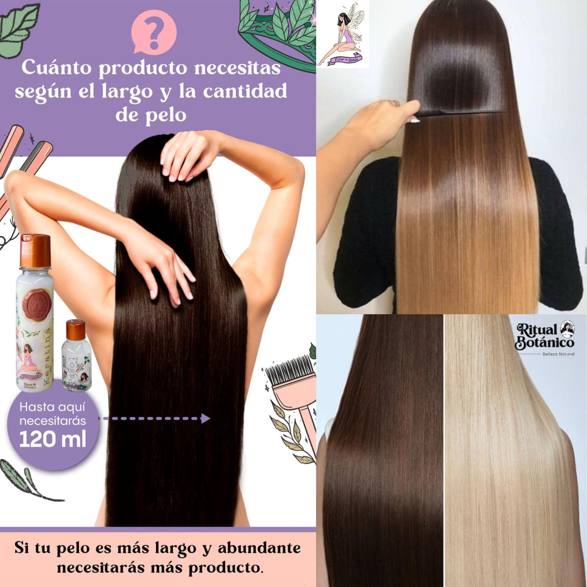 MAIKE AMOUR Keratina Organica application brochure included