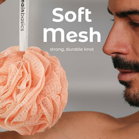 MainBasics loofah sponge hanging for drying