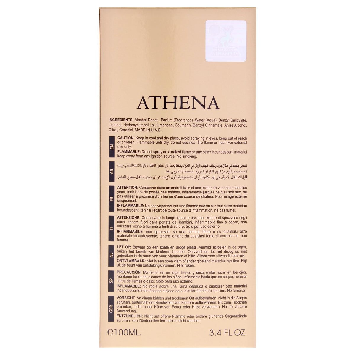 Maison Alhambra Athena Eau De Parfum Spray with luxury accessories