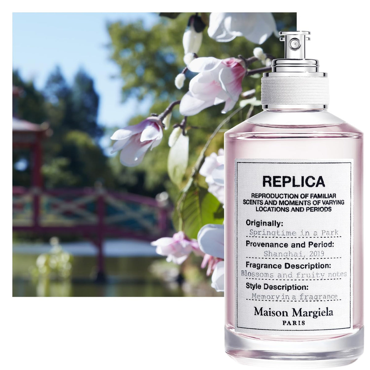 Maison Margiela Replica Springtime In A Park Eau de Toilette bottle side view