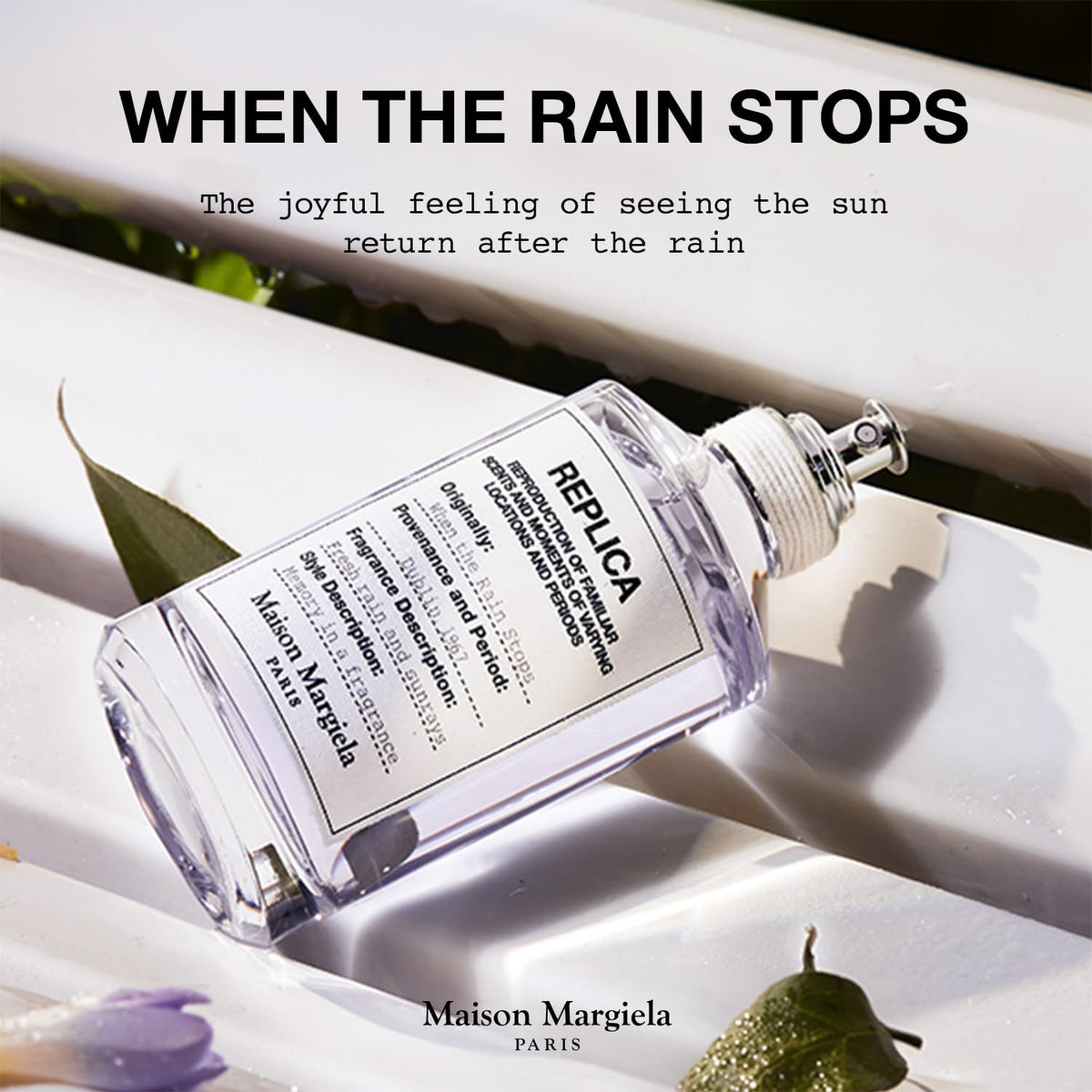 Maison Margiela Replica When the Rain Stops Eau de Toilette packaging