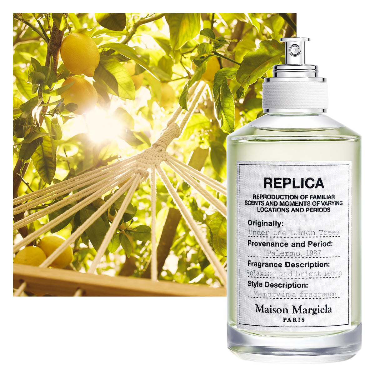 Maison Margiela Under The Lemon Trees Eau de Toilette bottle side view